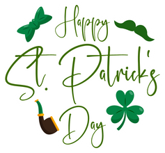 Inspirational Quote Happy St. Patricks's Day. Motivational Sticker Vinyl Decal Motivation Stickers- 5