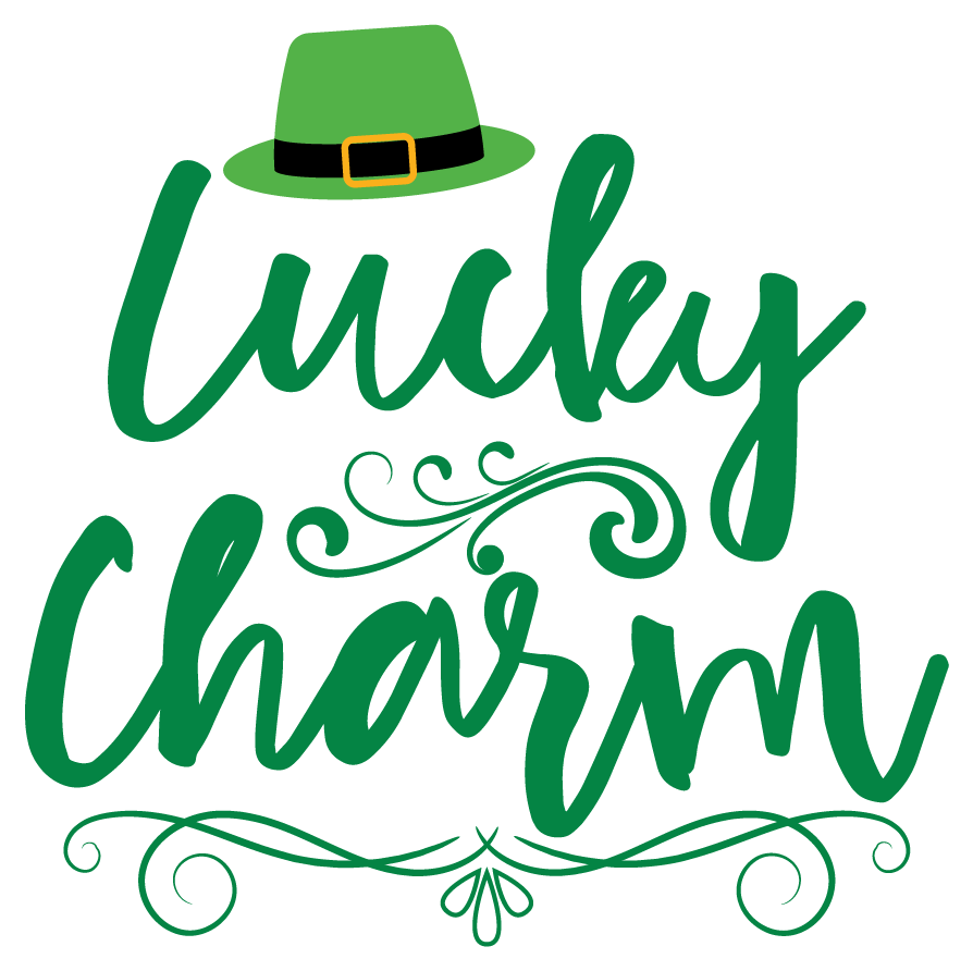 Inspirational Quote Lucky Charm. Motivational Sticker Vinyl Decal Motivation Stickers- 5" Vinyl Sticker Waterproof