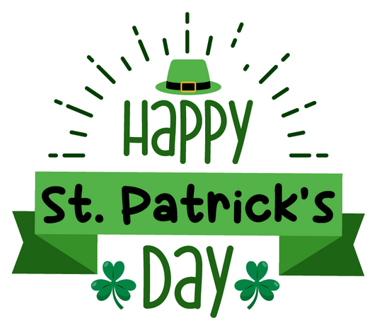 Inspirational Quote Happy St. Patricks's Day. Motivational Sticker Vinyl Decal Motivation Stickers- 5" Vinyl Sticker Waterproof