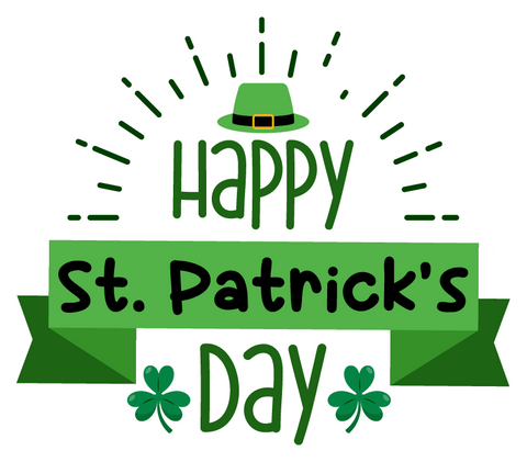 Inspirational Quote Happy St. Patricks's Day. Motivational Sticker Vinyl Decal Motivation Stickers- 5