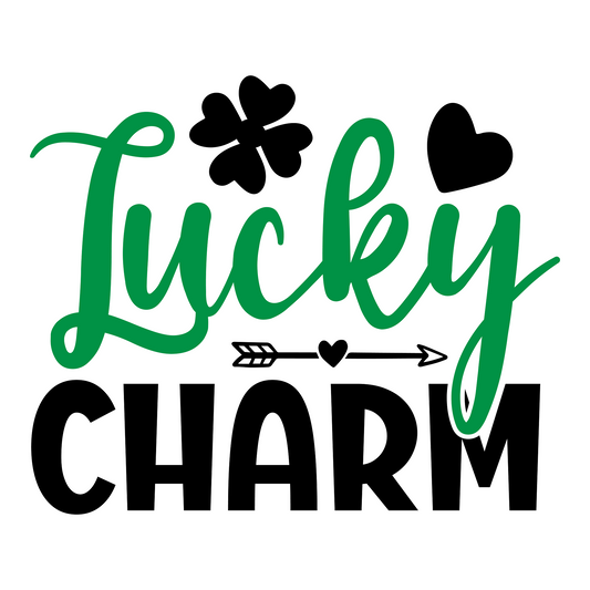 Inspirational Quote Lucky Charm. Motivational Sticker Vinyl Decal Motivation Stickers- 5" Vinyl Sticker Waterproof