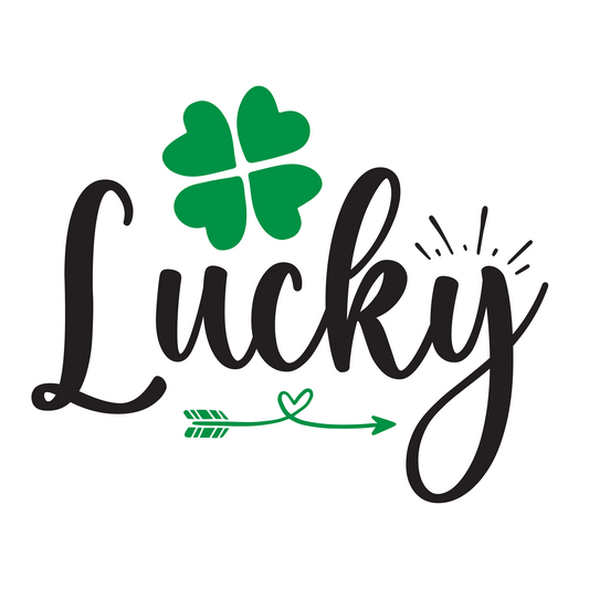 Inspirational Quote Lucky. Motivational Sticker Vinyl Decal Motivation Stickers- 5" Vinyl Sticker Waterproof