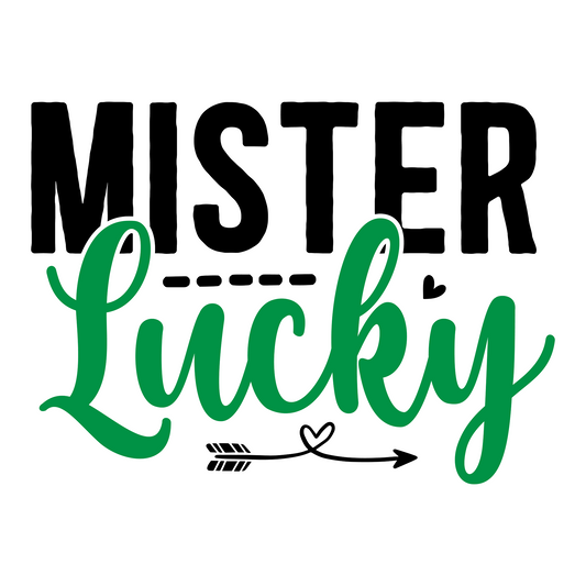 Inspirational Quote Mister Lucky. Motivational Sticker Vinyl Decal Motivation Stickers- 5" Vinyl Sticker Waterproof