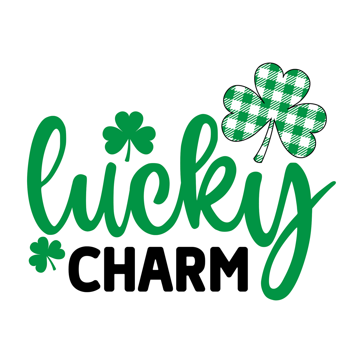 Inspirational Quote Lucky Charm. Motivational Sticker Vinyl Decal Motivation Stickers- 5" Vinyl Sticker Waterproof