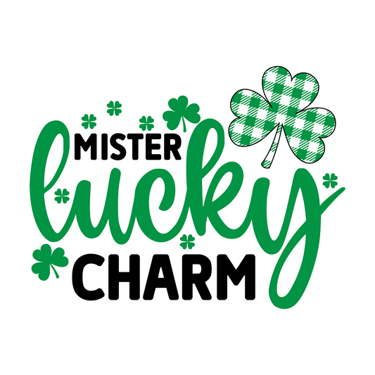 Inspirational Quote Mister Lucky Charm. Motivational Sticker Vinyl Decal Motivation Stickers- 5" Vinyl Sticker Waterproof