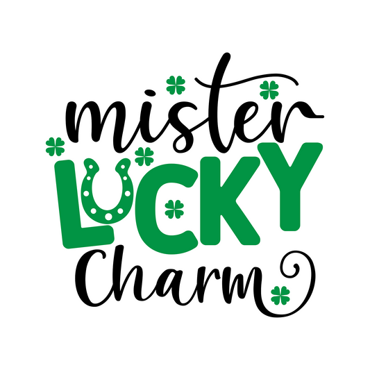 Inspirational Quote Mister Lucky Charm. Motivational Sticker Vinyl Decal Motivation Stickers- 5" Vinyl Sticker Waterproof