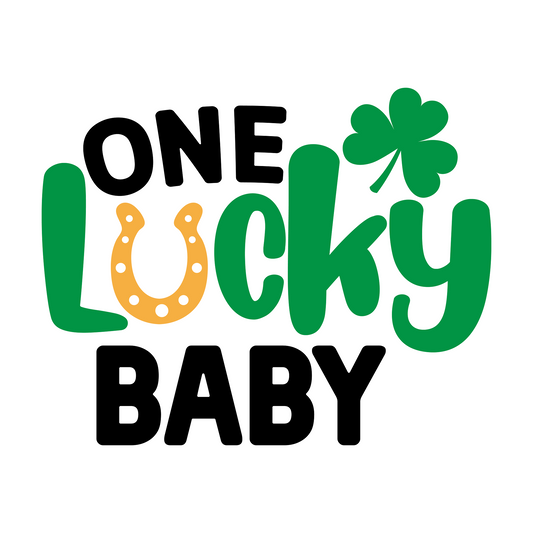 Inspirational Quote One Lucky Baby. Motivational Sticker Vinyl Decal Motivation Stickers- 5" Vinyl Sticker Waterproof