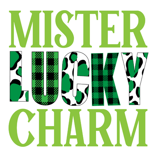 Inspirational Quote Mister Lucky Charm. Motivational Sticker Vinyl Decal Motivation Stickers- 5" Vinyl Sticker Waterproof