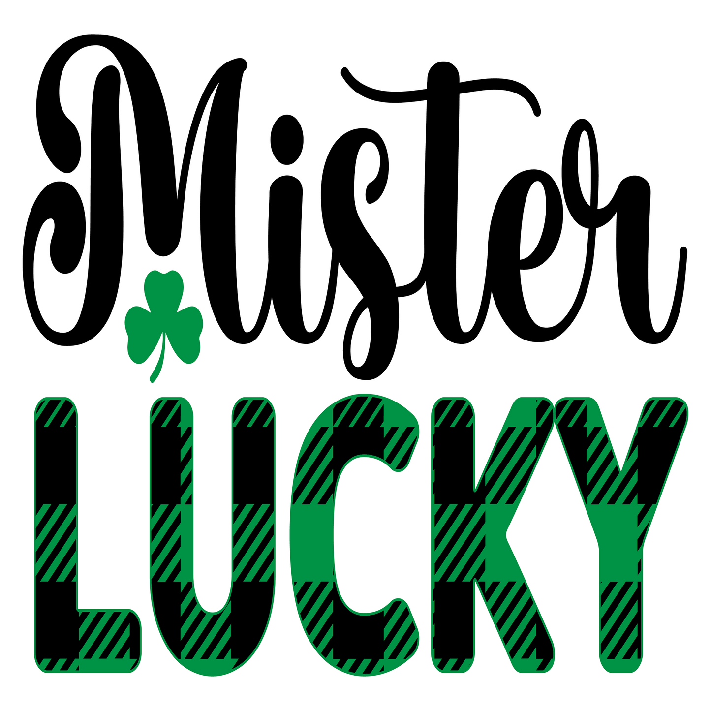 Inspirational Quote Mister Lucky. Motivational Sticker Vinyl Decal Motivation Stickers- 5" Vinyl Sticker Waterproof