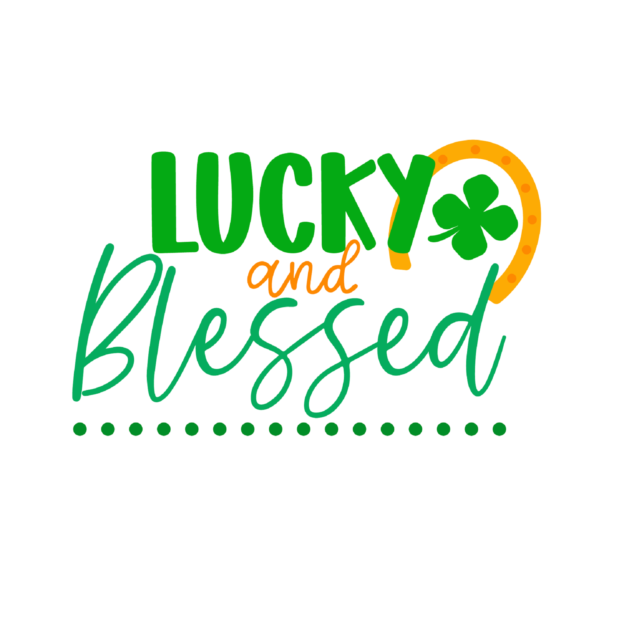 Inspirational Quote Lucky and Blessed. Motivational Sticker Vinyl Decal Motivation Stickers- 5" Vinyl Sticker Waterproof