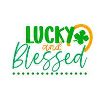 Inspirational Quote Lucky and Blessed. Motivational Sticker Vinyl Decal Motivation Stickers- 5