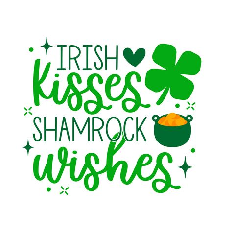 Inspirational Quote Irish Kiss Shamorack Wishes. Motivational Sticker Vinyl Decal Motivation Stickers- 5