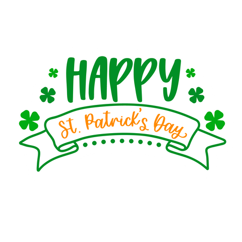 Inspirational Quote Happy St Patrick's Day. Motivational Sticker Vinyl Decal Motivation Stickers- 5