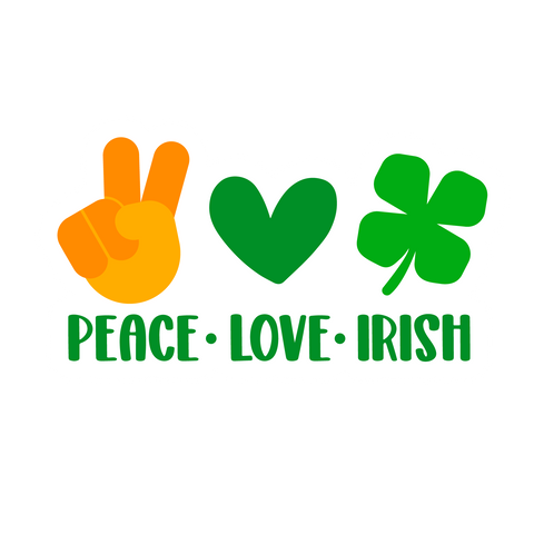 Inspirational Quote Peach Love Irish. Motivational Sticker Vinyl Decal Motivation Stickers- 5