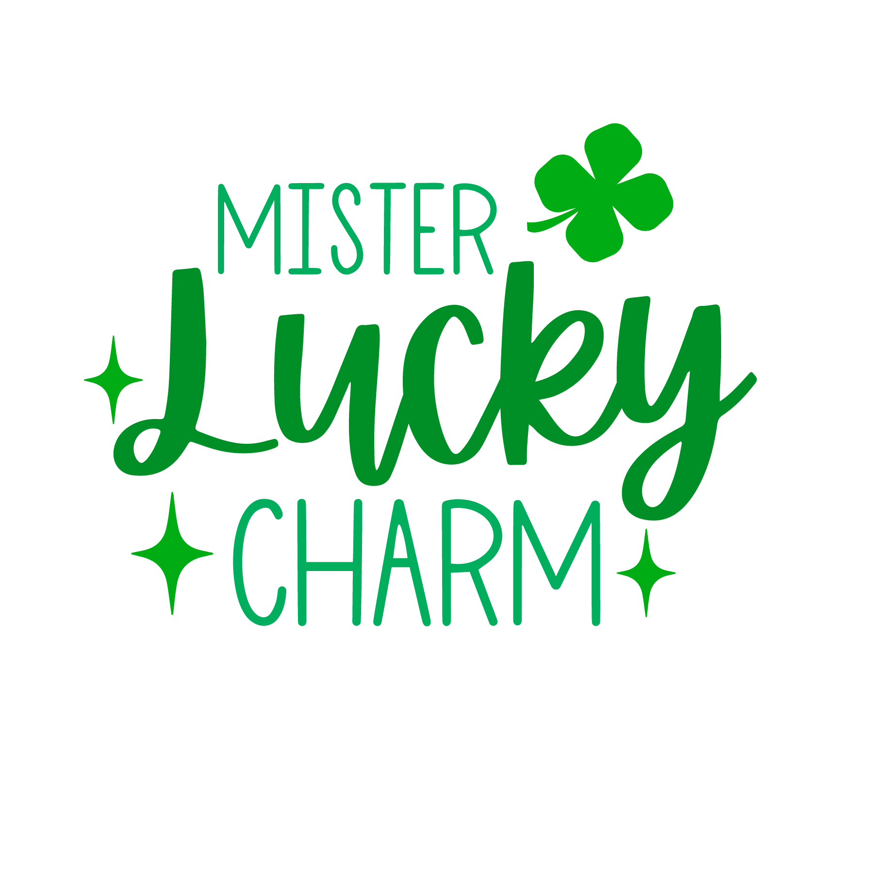 Inspirational Quote Mister Lucky Charm. Motivational Sticker Vinyl Decal Motivation Stickers- 5" Vinyl Sticker Waterproof