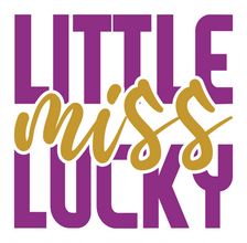 Inspirational Quote Little Miss Lucky. Motivational Sticker Vinyl Decal Motivation Stickers- 5