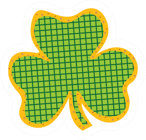 Inspirational Quote Lucky Clover, Four Leaf Clover Motivational Sticker Vinyl Decal Motivation Stickers- 5