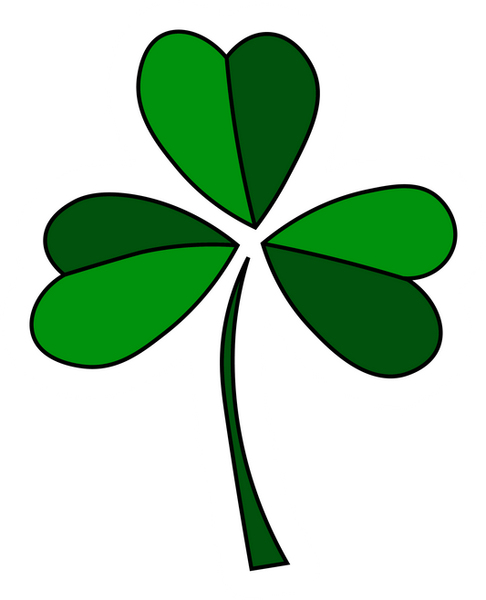 Inspirational Quote Three Leaf Clover Motivational Sticker Vinyl Decal Motivation Stickers- 5" Vinyl Sticker Waterproof