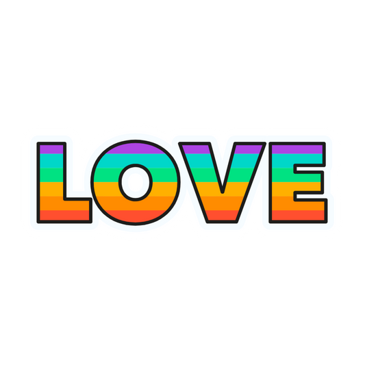 Inspirational Quote "Love" Motivational Sticker Vinyl Decal Motivation Stickers- 5" Vinyl Sticker Waterproof