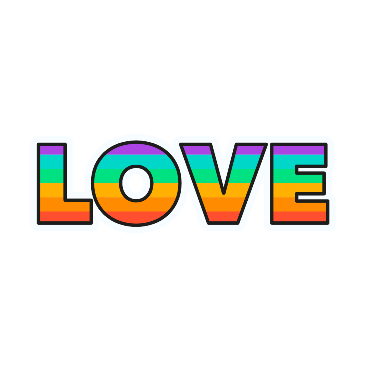 Inspirational Quote "Love" Motivational Sticker Vinyl Decal Motivation Stickers- 5" Vinyl Sticker Waterproof