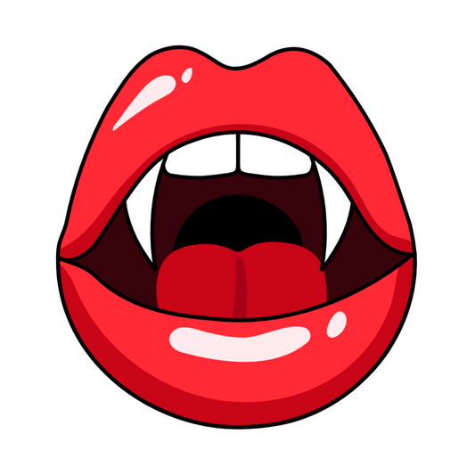 Inspirational Quote "Female Vampire Lips" Motivational Sticker Vinyl Decal Motivation Stickers- 5" Vinyl Sticker Waterproof