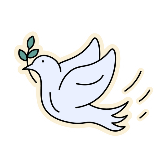 Inspirational Quote "Peace Dove" Motivational Sticker Vinyl Decal Motivation Stickers- 5" Vinyl Sticker Waterproof