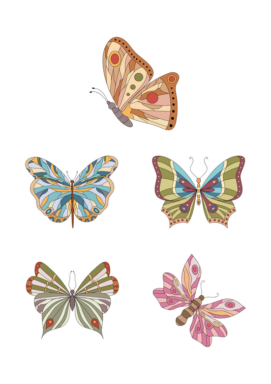 Inspirational Quote "Colorful Butterfly" Motivational Sticker Vinyl Decal Motivation Stickers- 5" Vinyl Sticker Waterproof