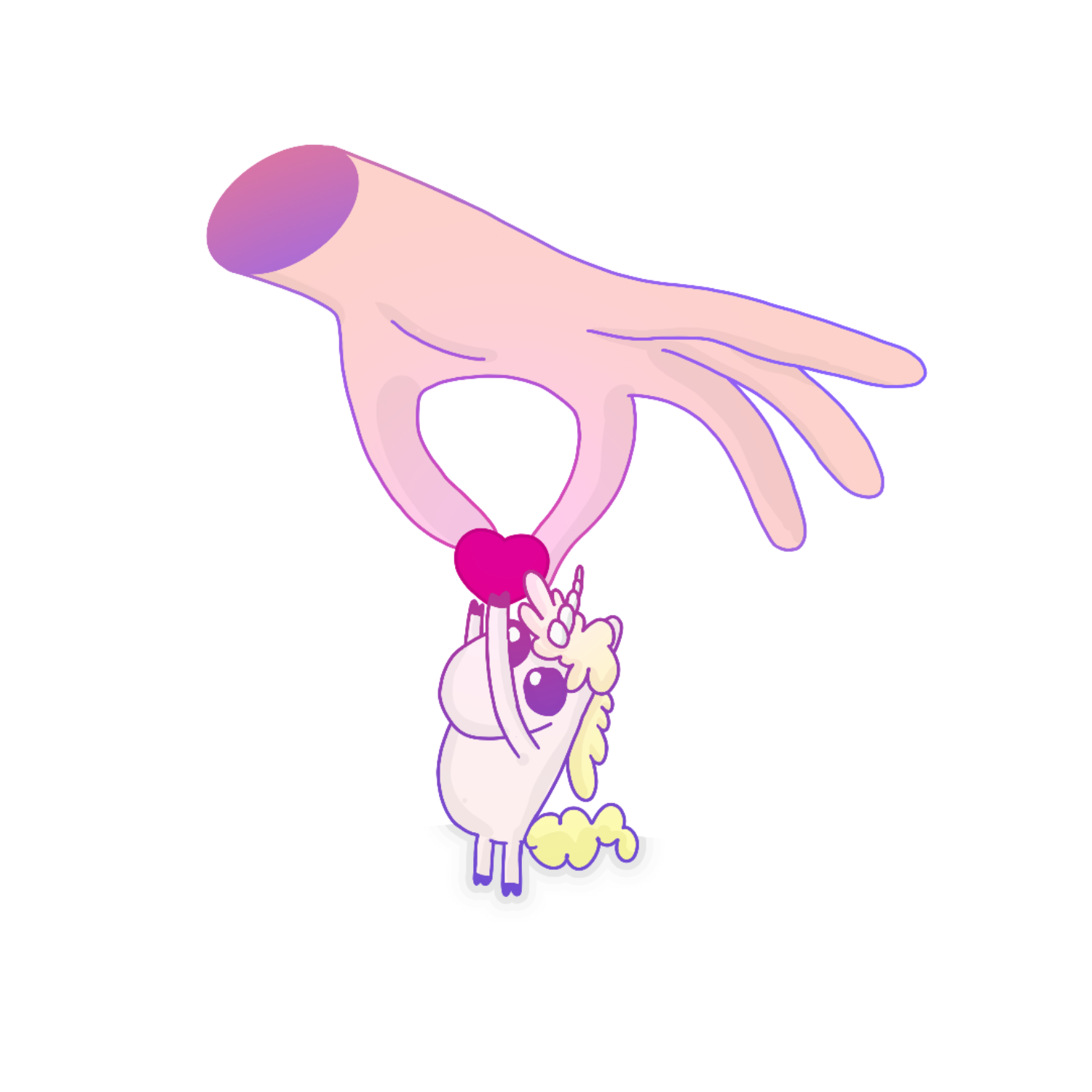 Inspirational Quote "Unicorn with Heart" Motivational Sticker Vinyl Decal Motivation Stickers- 5" Vinyl Sticker Waterproof