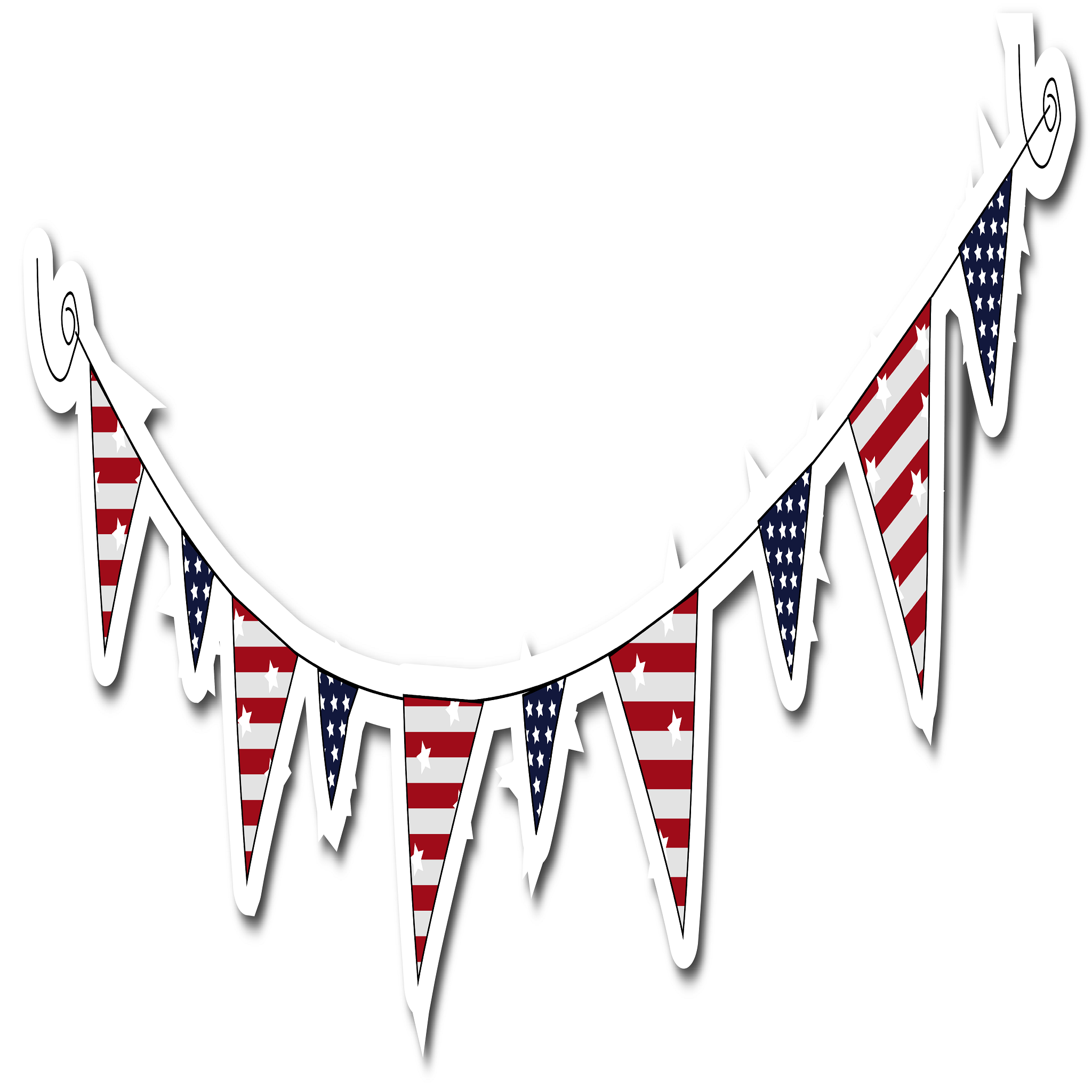 Inspirational Quote "American Flag Party Banner" Motivational Sticker Vinyl Decal Motivation Stickers- 5" Vinyl Sticker Waterproof