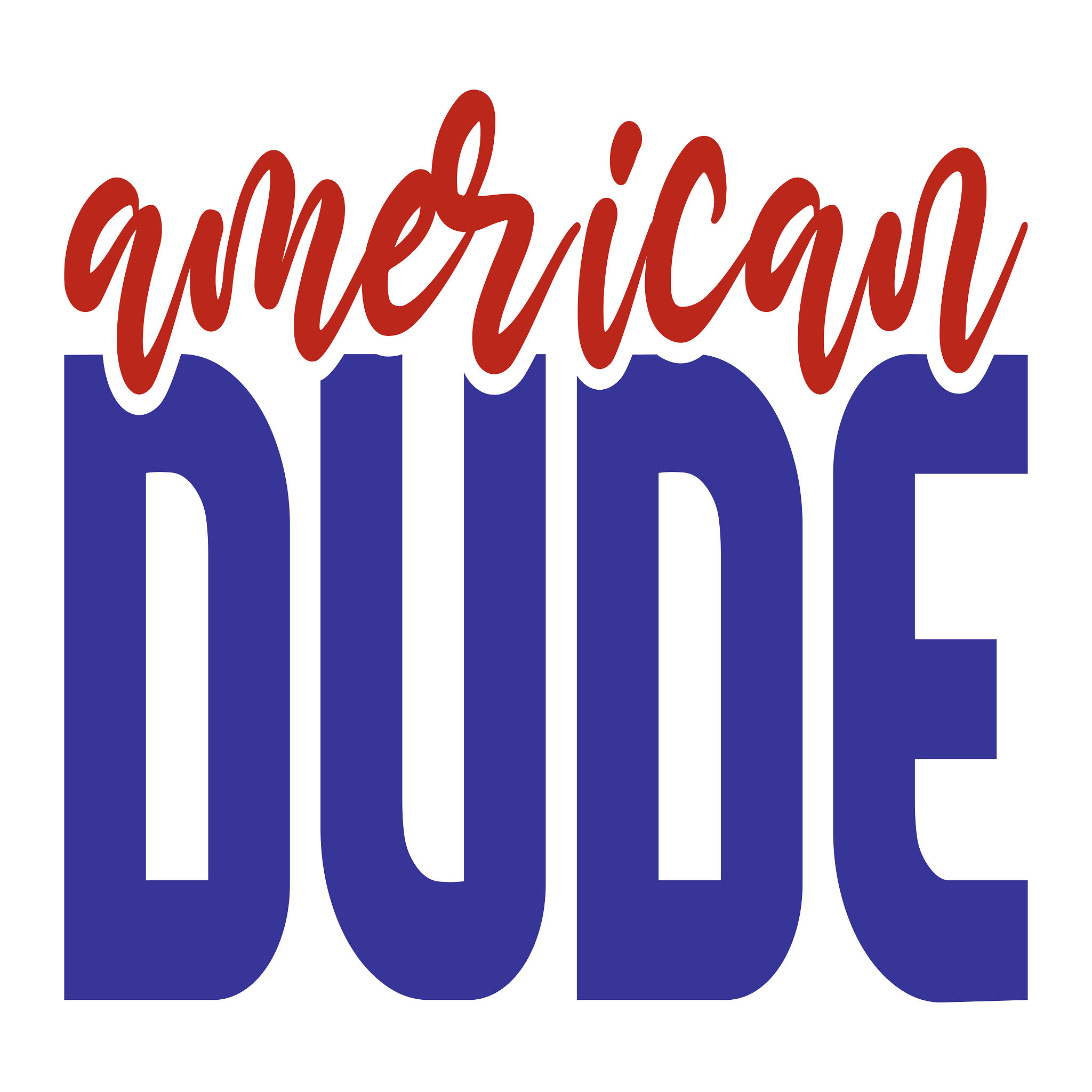 Inspirational Quote "American Dude" Motivational Sticker Vinyl Decal Motivation Stickers- 5" Vinyl Sticker Waterproof