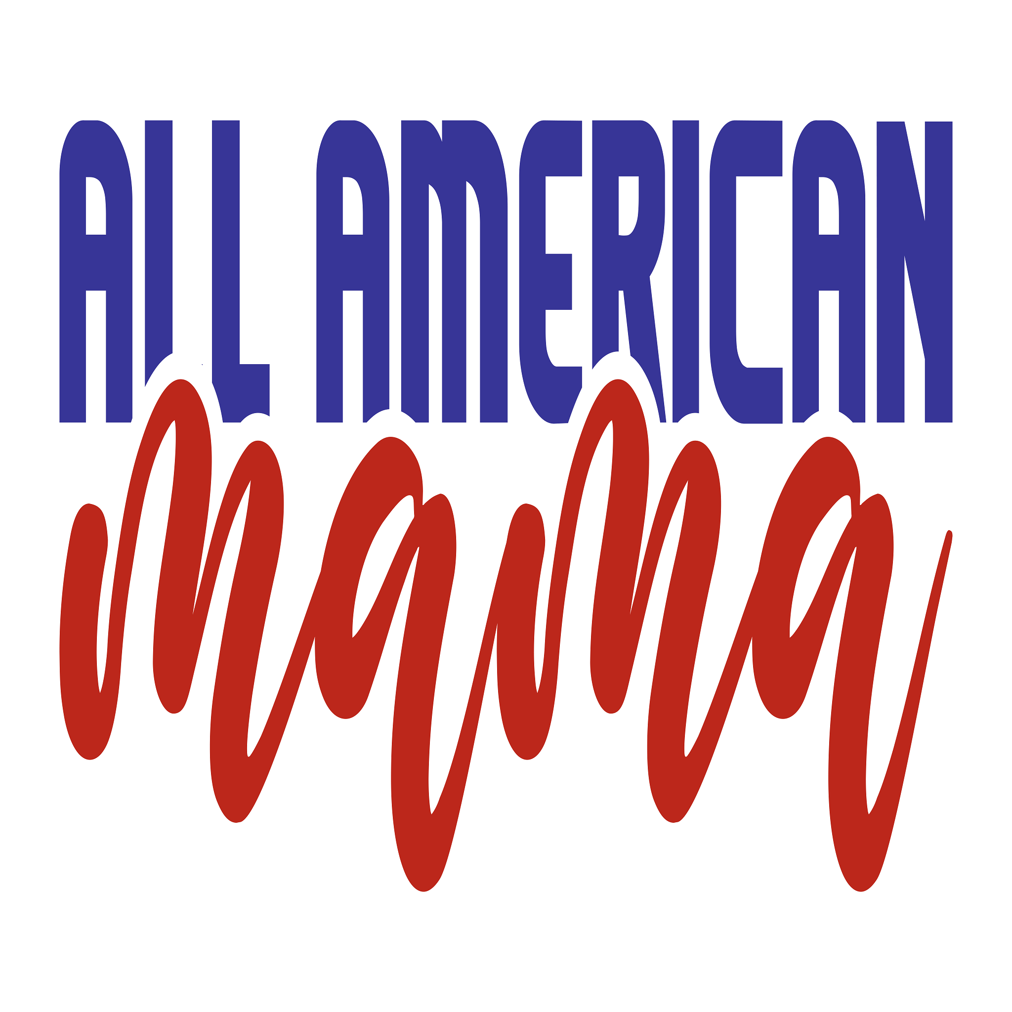 Inspirational Quote "All American Mama, Theme Sticker" Motivational Sticker Vinyl Decal Motivation Stickers- 5" Vinyl Sticker Waterproof