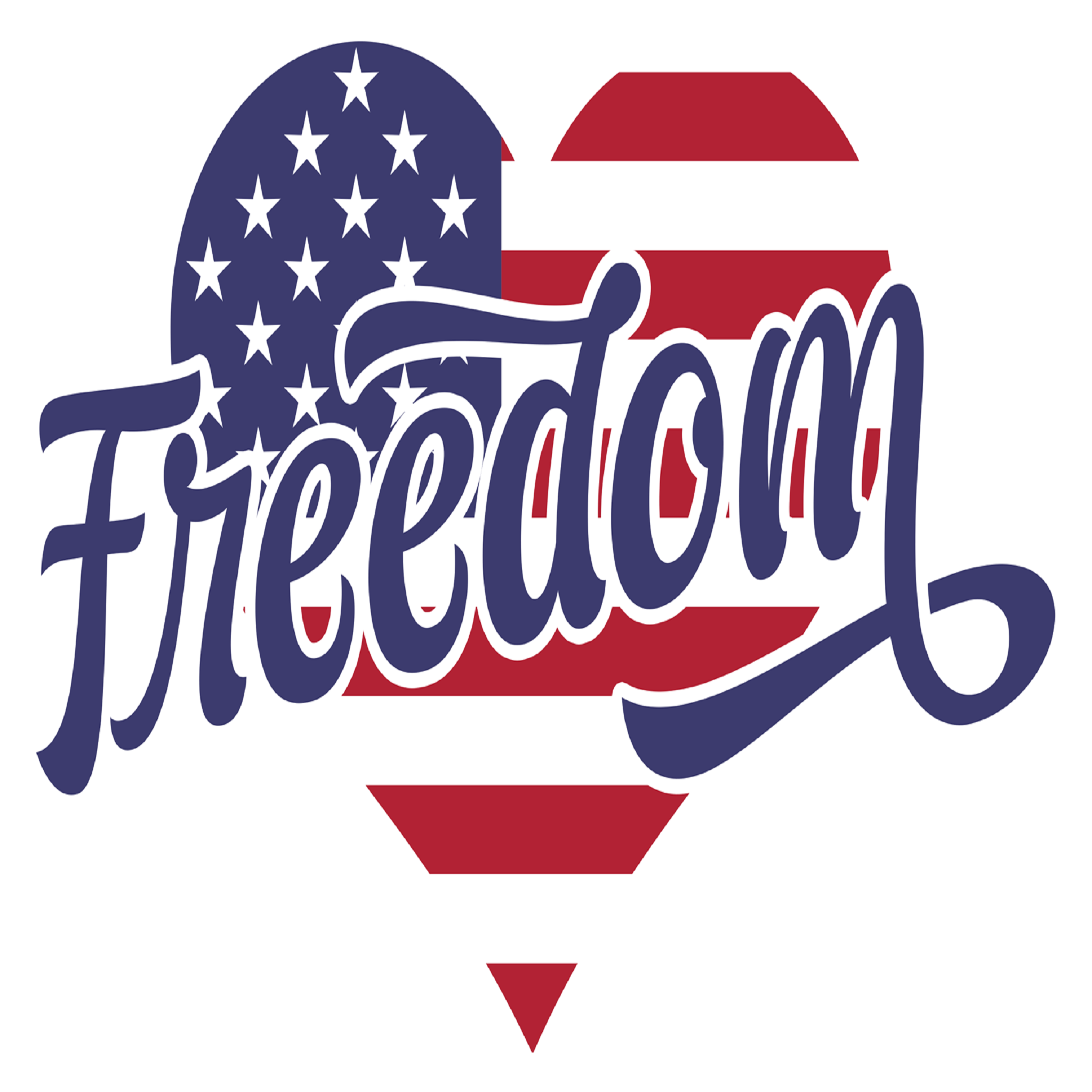Inspirational Quote "Freedom Heart Flag" Motivational Sticker Vinyl Decal Motivation Stickers- 5" Vinyl Sticker Waterproof