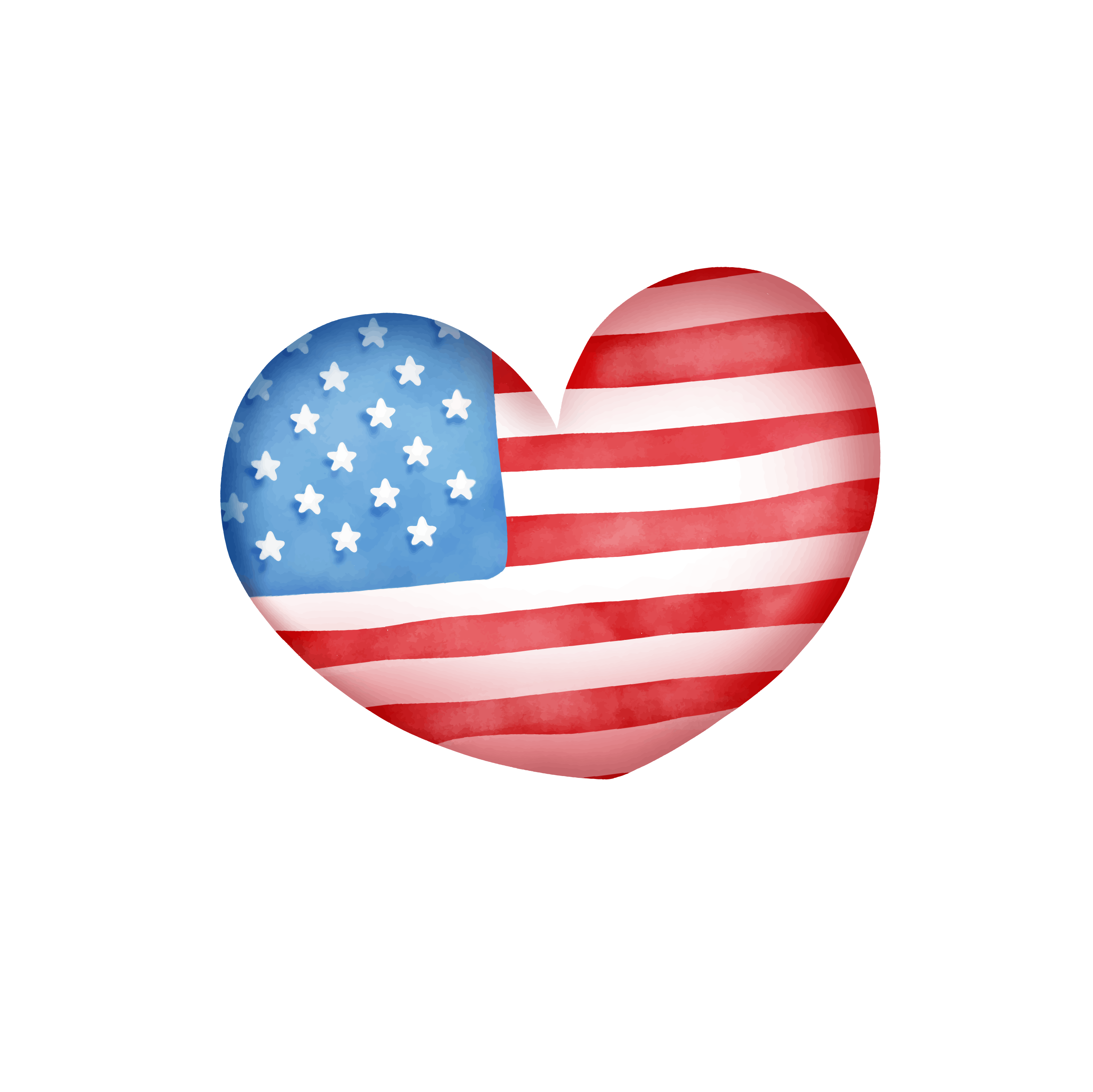 Inspirational Quote "Heart Shape USA Flag" Motivational Sticker Vinyl Decal Motivation Stickers- 5" Vinyl Sticker Waterproof