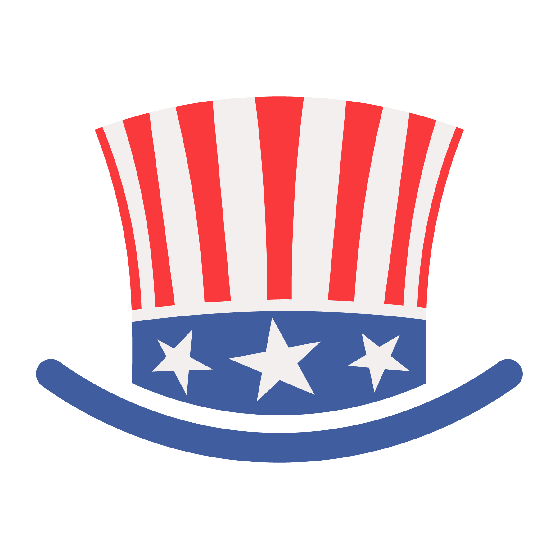 Inspirational Quote "Happy 4Th of July Hat" Motivational Sticker Vinyl Decal Motivation Stickers- 5" Vinyl Sticker Waterproof