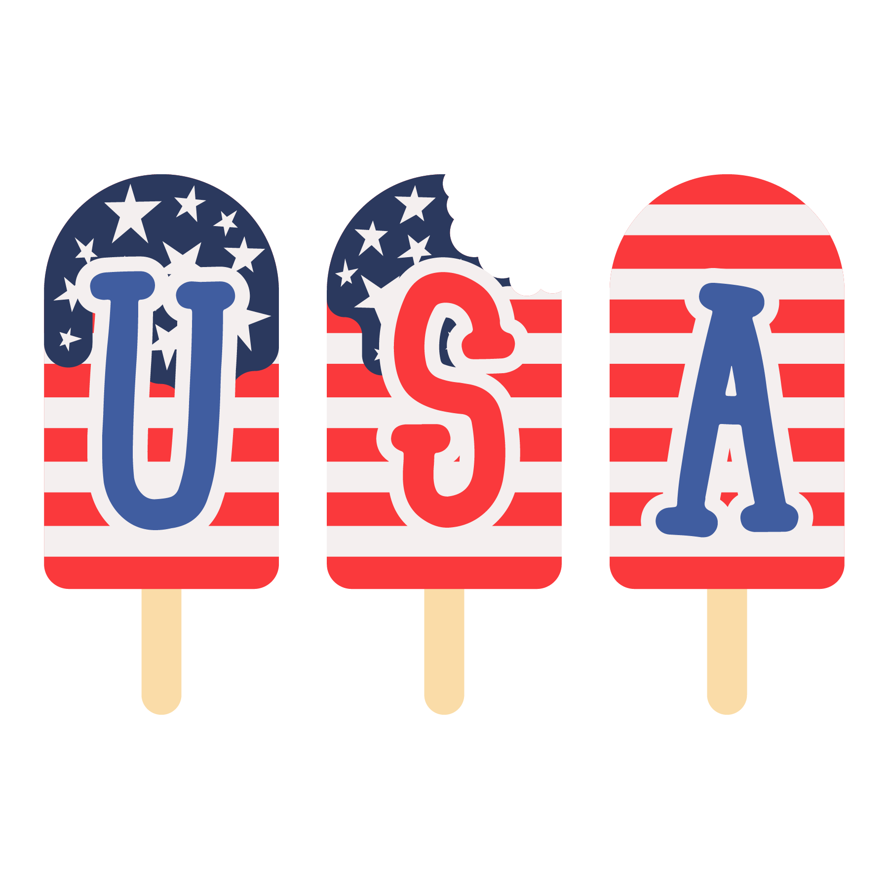 Inspirational Quote "USA - Popsicles" Motivational Sticker Vinyl Decal Motivation Stickers- 5" Vinyl Sticker Waterproof