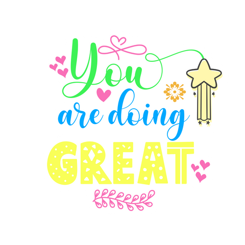 Inspirational Quote You are Doing Great Motivational Sticker Vinyl Decal Motivation Stickers- 5