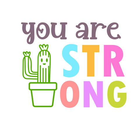 Inspirational Quote You are Strong Motivational Sticker Vinyl Decal Motivation Stickers- 5