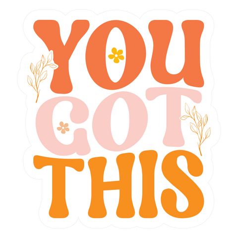 Inspirational Quote You Got This Motivational Sticker Vinyl Decal Motivation Stickers- 5