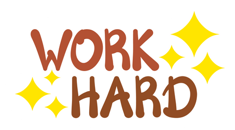 Inspirational Quote Work Hard Motivational Sticker Vinyl Decal Motivation Stickers- 5