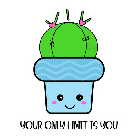 Inspirational Quote Your Only Limit is You Motivational Sticker Vinyl Decal Motivation Stickers- 5