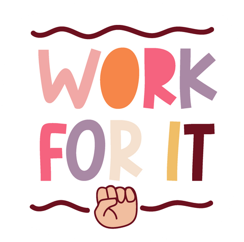 Inspirational Quote Work for It Motivational Sticker Vinyl Decal Motivation Stickers- 5