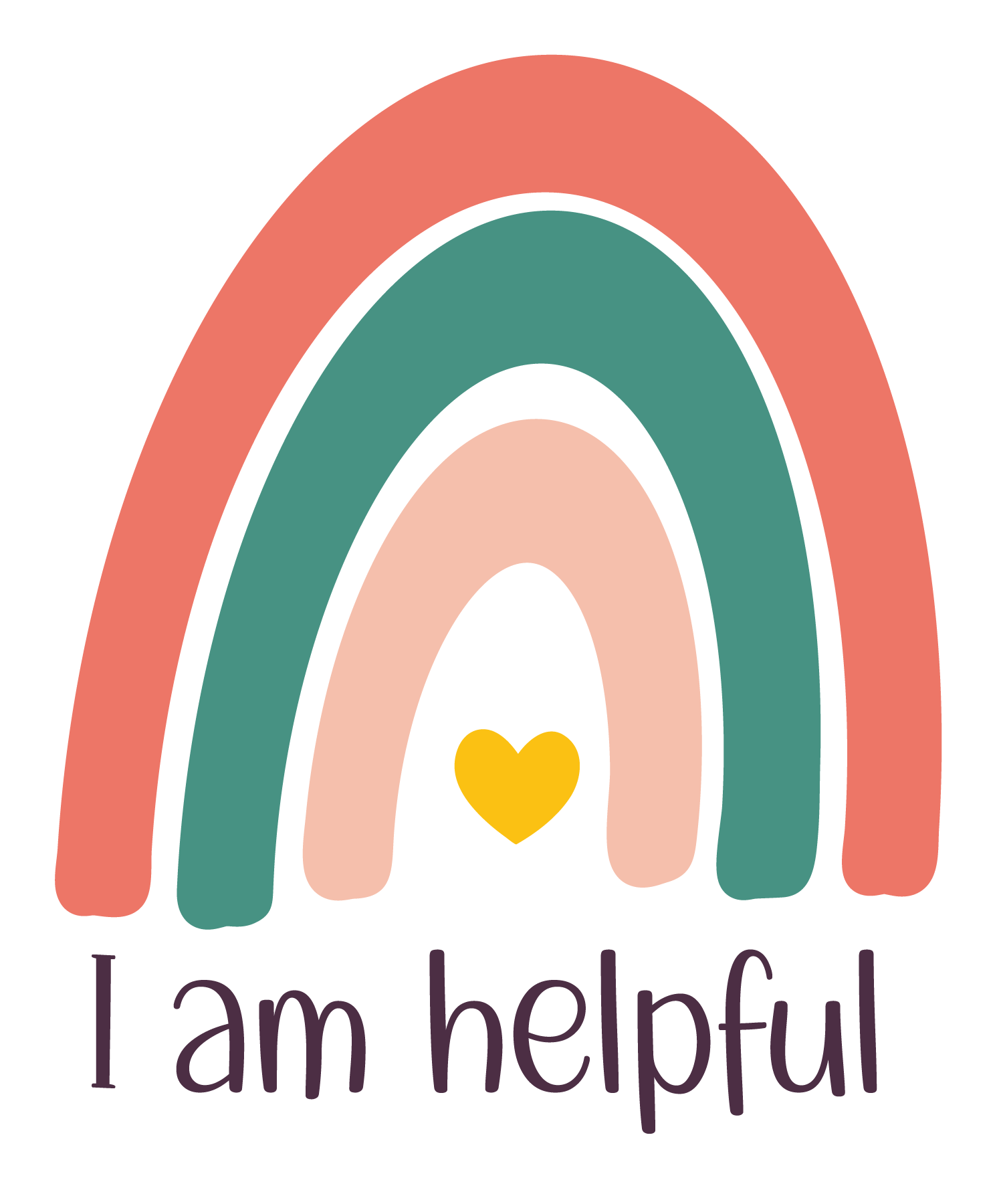 Inspirational Quote I Am Helpful Motivational Sticker Vinyl Decal Motivation Stickers- 5" Vinyl Sticker Waterproof
