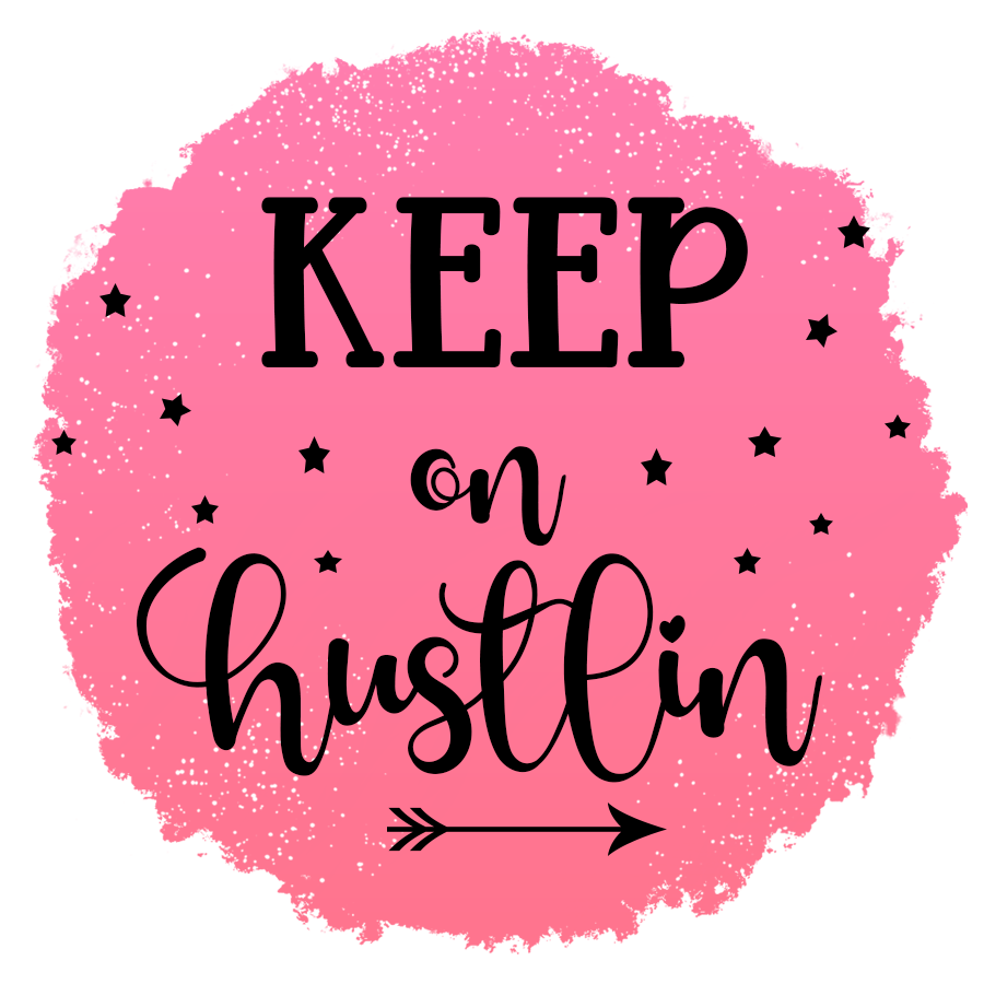 Inspirational Quote Keep On Hustlin Motivational Sticker Vinyl Decal Motivation Stickers- 5" Vinyl Sticker Waterproof