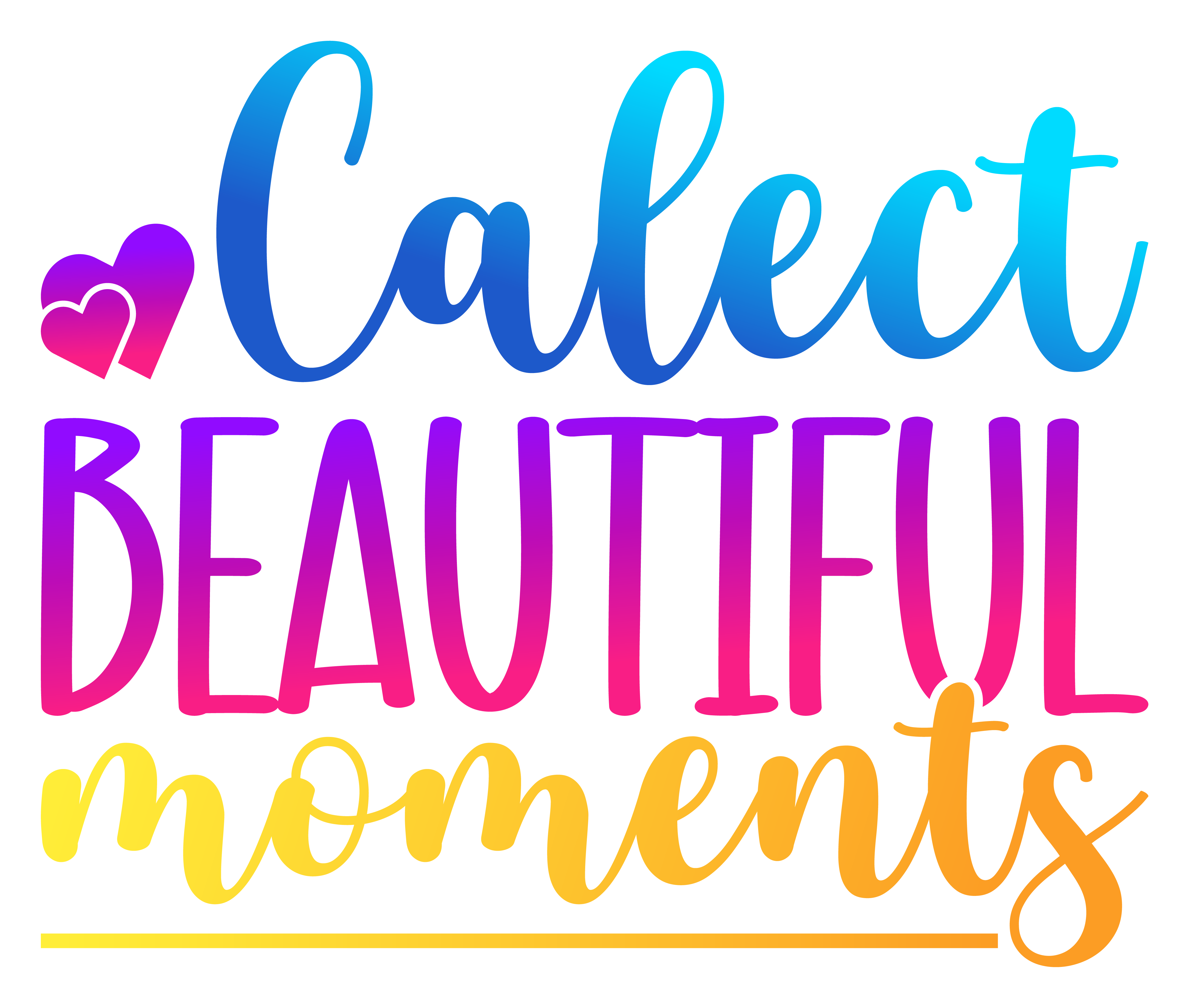 Inspirational Quote COllect Beautiful Moments Great Gift Motivational Sticker Vinyl Decal Motivation Stickers- 5" Vinyl Sticker Waterproof