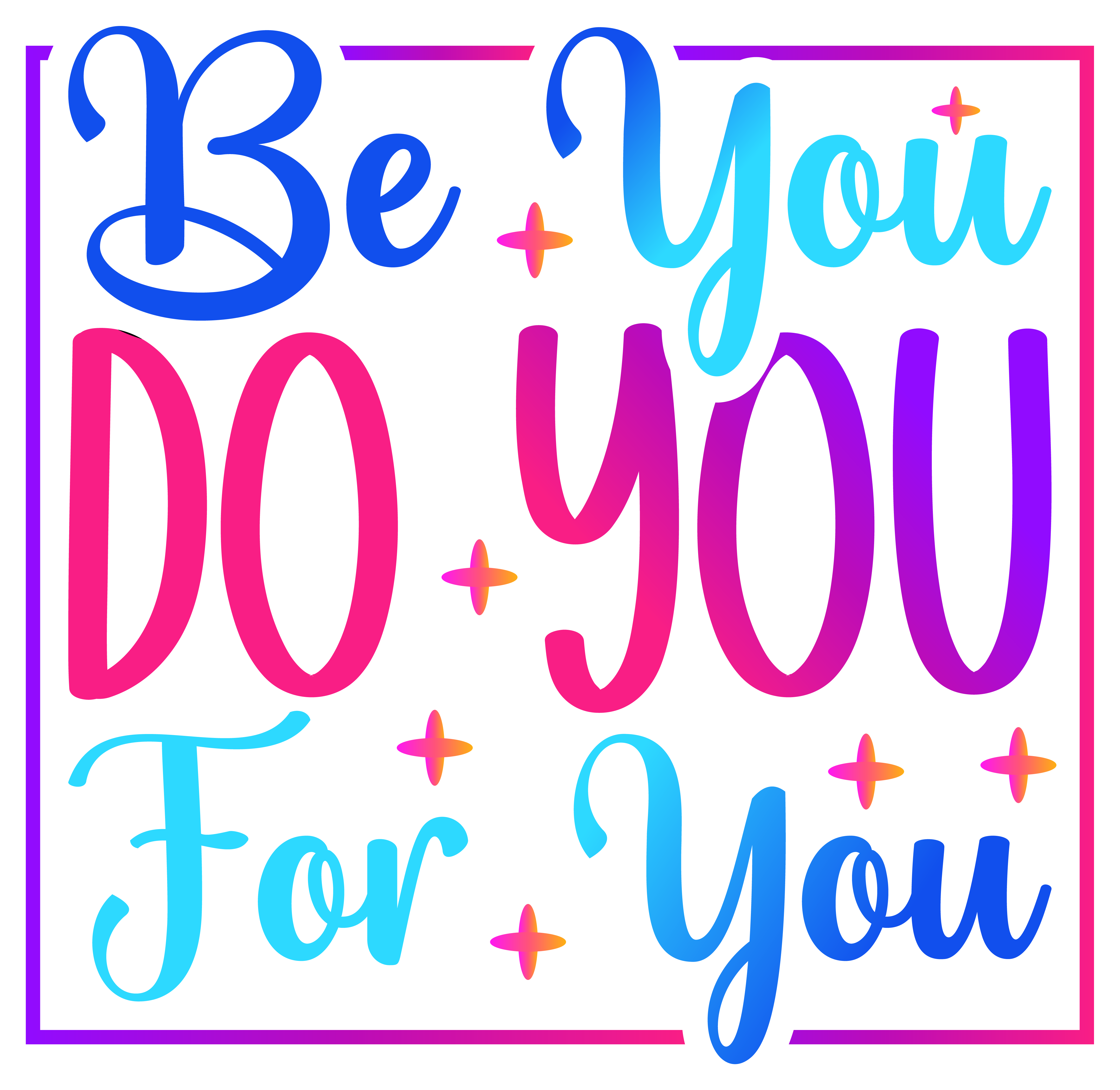 Inspirational Quote Be You Do You For You Motivational Sticker Vinyl Decal Motivation Stickers- 5" Vinyl Sticker Waterproof