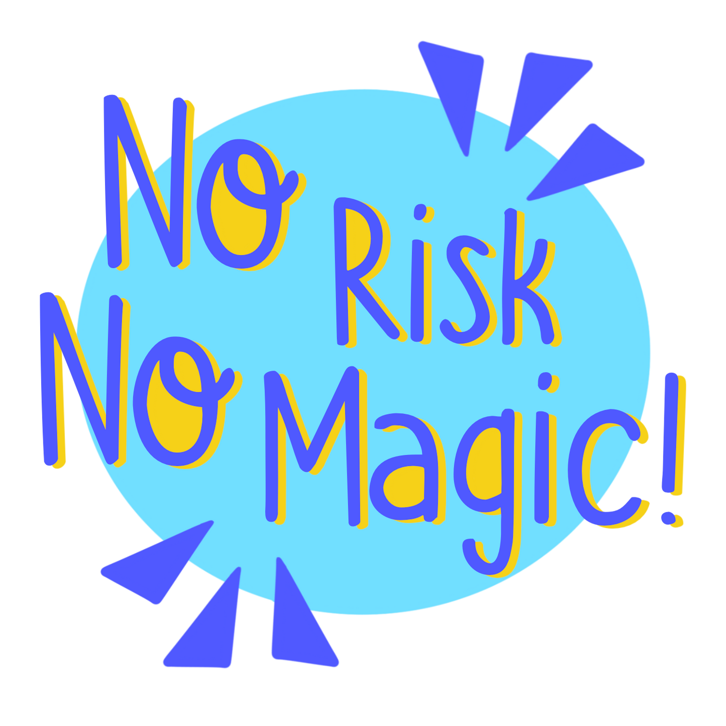 Inspirational Quote No Risk No Magic Motivational Sticker Vinyl Decal ...