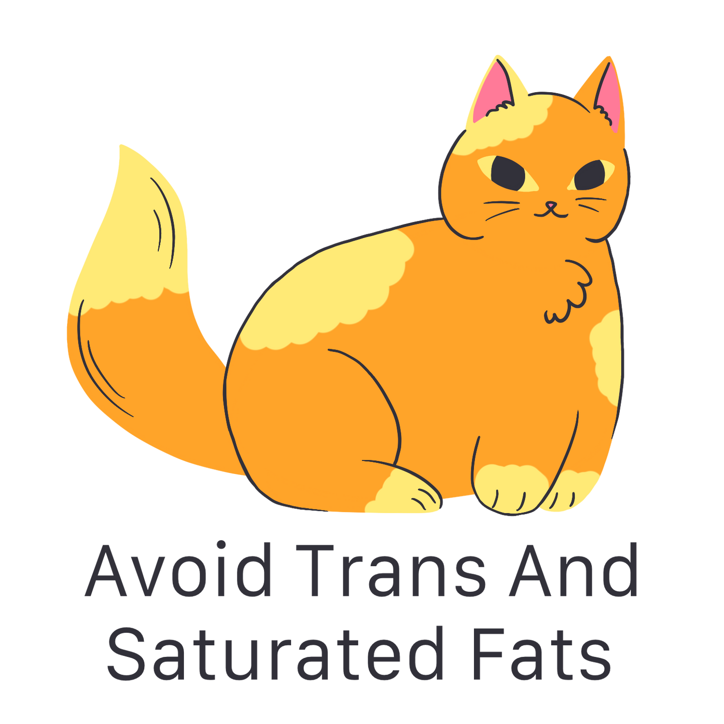 Inspirational Quote Avoid Trans And Saturated Fats Motivational Sticker Vinyl Decal Motivation Stickers- 5" Vinyl Sticker Waterproof