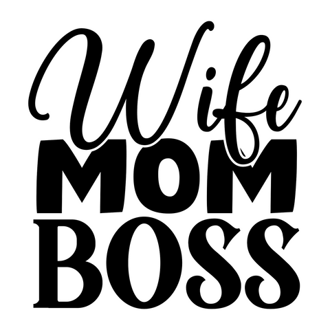 Inspirational Quote Wife Mom Boss Motivational Sticker Vinyl Decal Motivation Stickers- 5