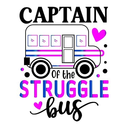 Inspirational Quote "Captain Of The Struggle Hug" Motivational Sticker Vinyl Decal Motivation Stickers- 5" Vinyl Sticker Waterproof