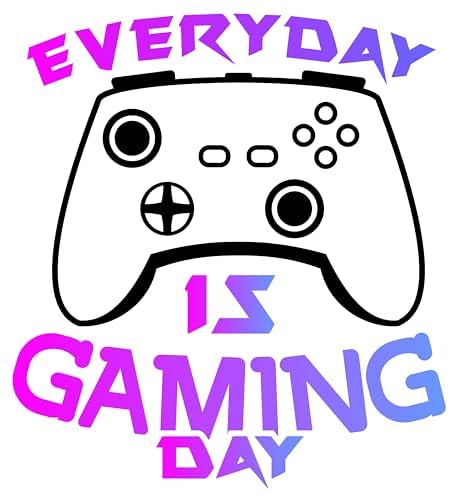 Inspirational Quote Everyday Is Gaming Day Motivational Sticker Vinyl Decal Motivation Stickers- 5" Vinyl Sticker Waterproof